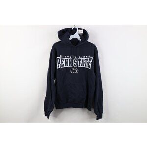 Vtg 90s Y2K Mens Small Faded Spell Out Penn State University Hoodie Sweatshirt